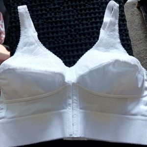 White jodee back and fron opening bra